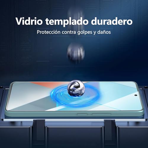 Miniatura 7 de New C 3 Piezas, Protector Pantalla Para Xiaomi Redmi Note 13 Pro 5g 4g, No Compatible Redmi Note 13 Pro Cristal Templado Antiarañazos, Antihuellas, Sin Burbujas, Ultra Transparente, Ultra Resistente
