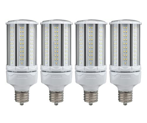Satco S39394/04 Hi-Pro High Lumen LED Corncob Lamp, HID-Replacement, 100-277V, 5000K, 54 Watts / EX39 Base, 4 Pack Satco S39394/04 Hi-Pro High Lumen LED Corncob Lamp, HID-Replacement, 100-277V, 5000K, 54 Watts / EX39 Base, 4 Pack