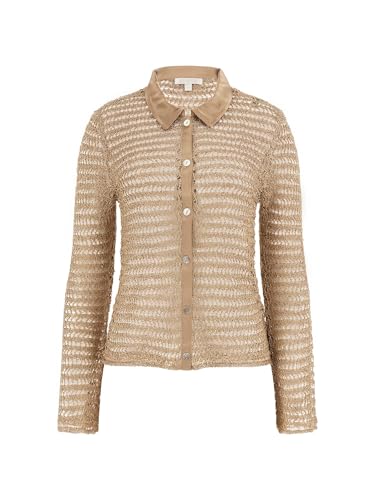 GUESS Women's Long Sleeve Button Front Bella Top