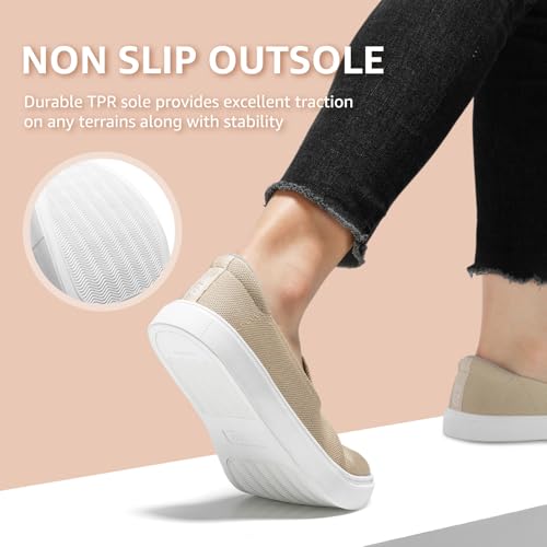 Image of STQ Slip on Shoes for Women Breathable Fashion Sneakers Comfortable Knit Casual Shoes