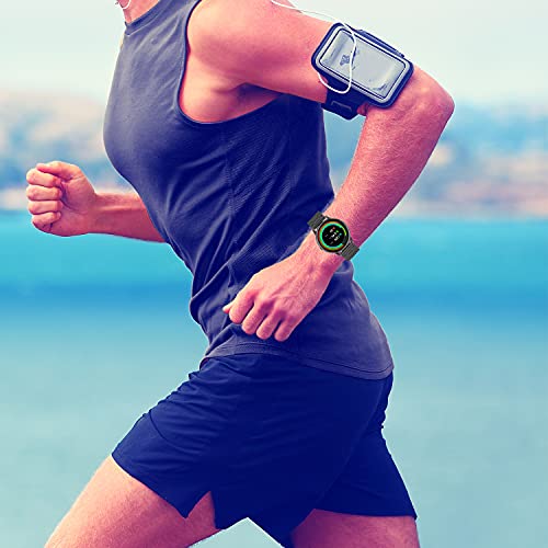 Lemspum Compatible Solid Stainless Steel Chain Links Band Quick Release Replacement For Yamay Sw022,Fossil Gen 5 Carlyle Smartwatch(Rainbow) #TOP4