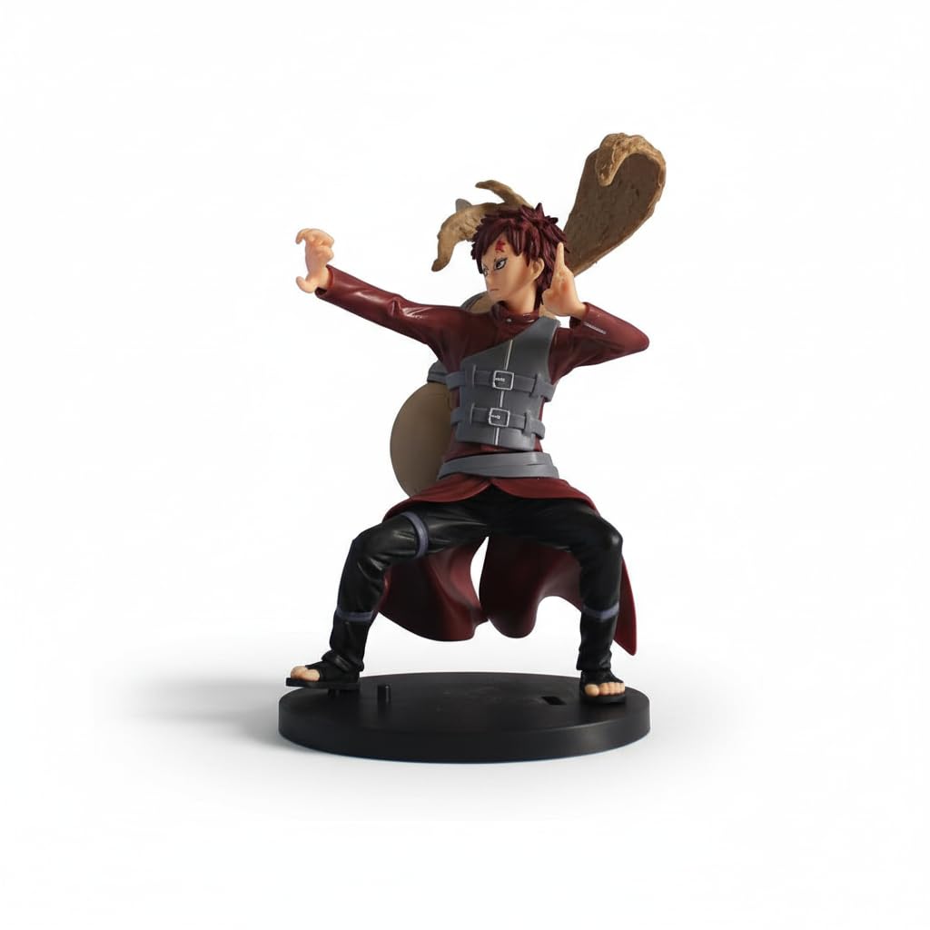Offo Naruto Gaara Action Figure, Premium PVC Anime Collectible for Home Decor, Office Desk & Study Table, Lightweight Multicolour Display Model Gift for Fans