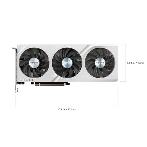 Image of GIGABYTE Geforce RTX 4060 Ti Eagle OC ICE 8G Pci E X8 Graphics Card, 3X Windforce Fans, 8GB 128-Bit Gddr6, GV-N406TEAGLEOC ICE-8GD Video Card