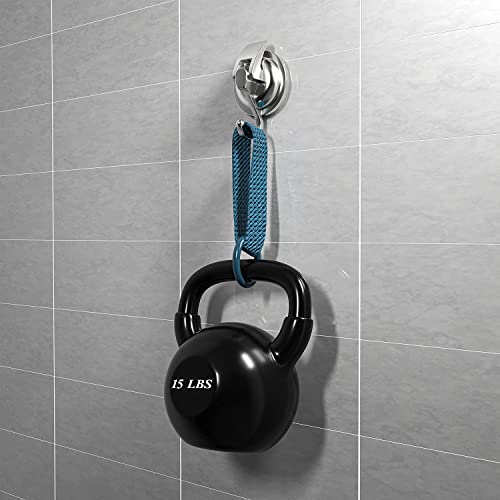 Socont Suction Cup Hooks For Shower, Heavy Duty Vacuum Shower Hooks For Inside Shower, Silver-Plated Plished Easy To Install Super Suction For Kitchen Bathroom Restroom,2 Pack #TOP4