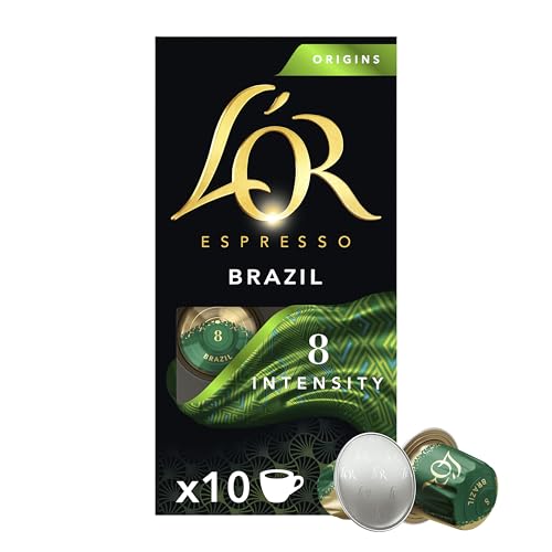 L'OR Brazil Cápsulas | Intensidad 8 | 200 Cápsulas Compatibles Nespresso
