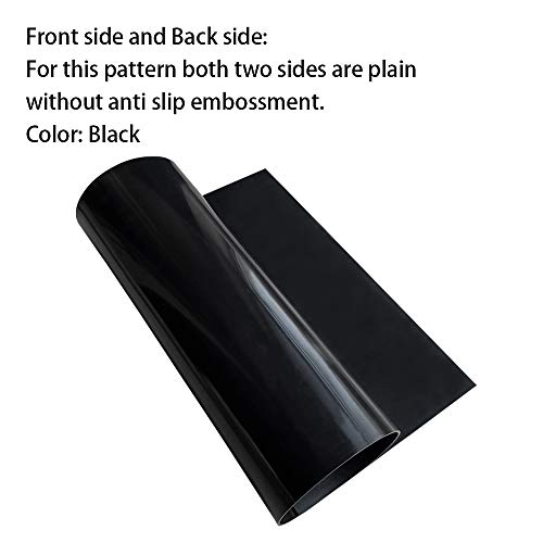 Image of Unikstep, Rubber Sheet, 21.5 inchx14.5 inch, Thick 0.08 inch, for Shoe Sole Heel Repair, Furniture Pad, Vibration Reduce, DIY Gasket Seal Pad, Floor Anti Slip Cushion (Black Color Plain Pattern)