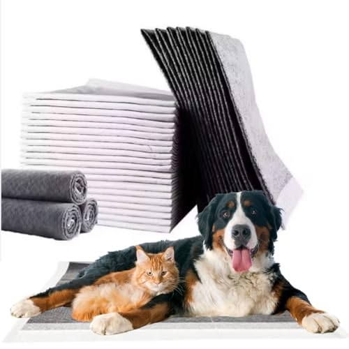 Mama Shop Traversine Cani 60x60 al Carbone Attivo 40 pezzi. Tappetini per Addestramento Cane e Gatto Igienici, Monouso, Antiodore con Tecnologia ai Polimeri Attivi Super Assorbenti
