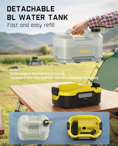 Fanttik NB8 NANO Portable Cordless Electric Sprayer W/2.1Gal Tank, Retractable Spray Head, 2600Mah Lithium Battery, Ipx5, 72-98Psi, Portable Pressure Washer thumb #3