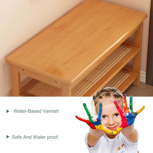 Banc d'appoint d'intérieur à 3 niveaux et étagère à chaussures pour entrée - 5