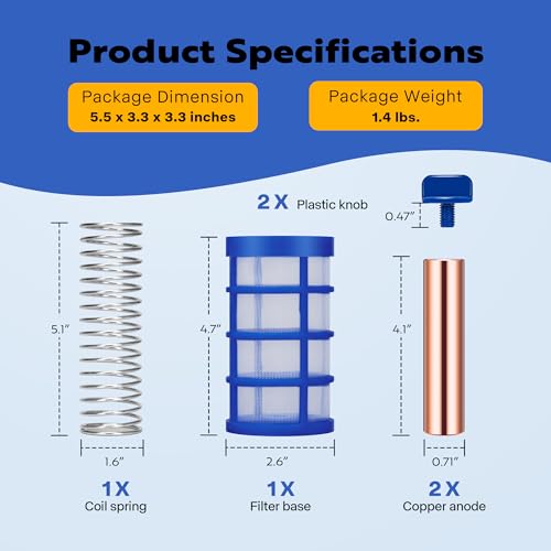 Vivohome VH1412 Copper Anode Replacement Kit For Solar Pool Ionizer Chlorine-Free Sun Shock & Water Purifier Automatic Pool Cleaner Up To 35,000 Gal thumb #6