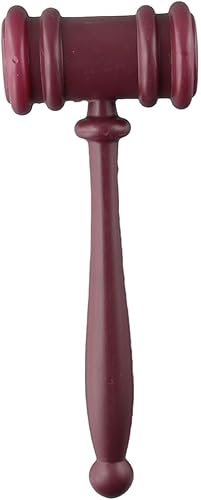 Miniatura 7 de dohobby 2 piezas mini martillo de plástico Prop juez martillos tribunal martillo abogado juez subasta