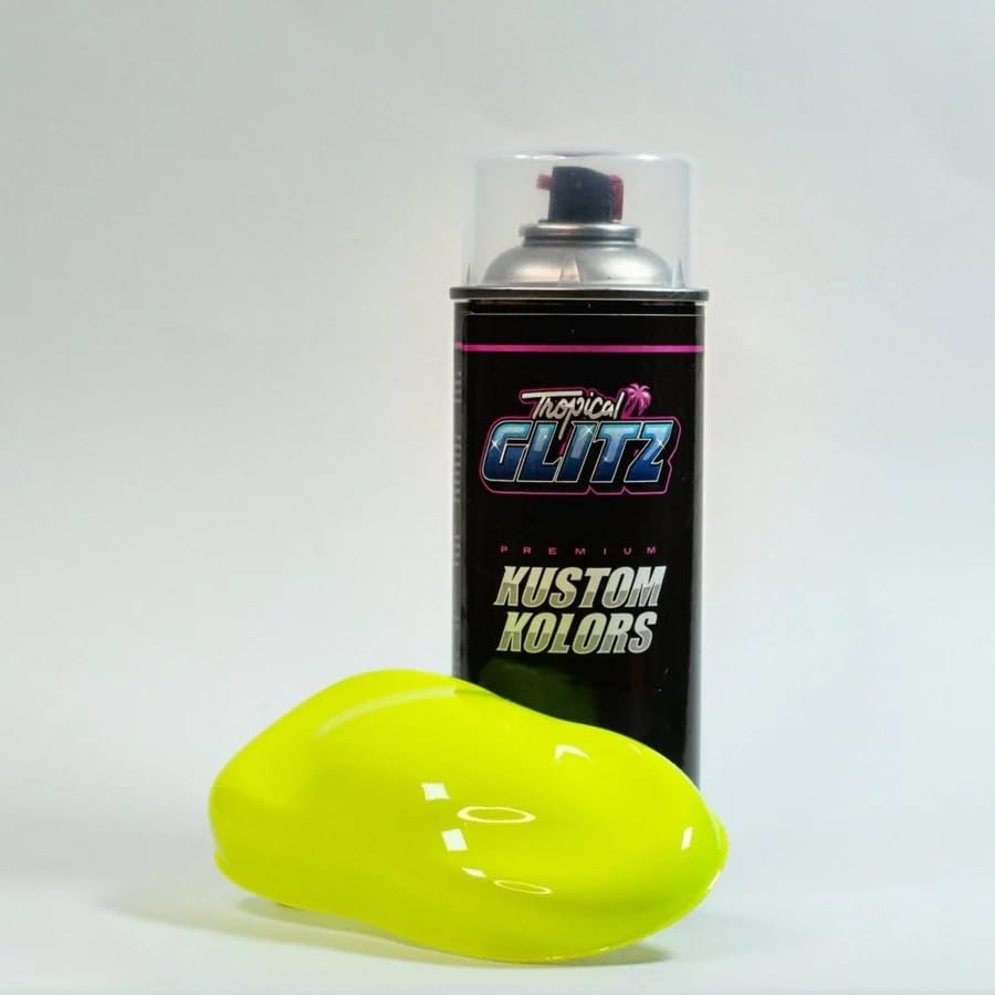 Amazon.com: Mellow Yellow Neon Spray Can Paint, 12oz | High-Gloss