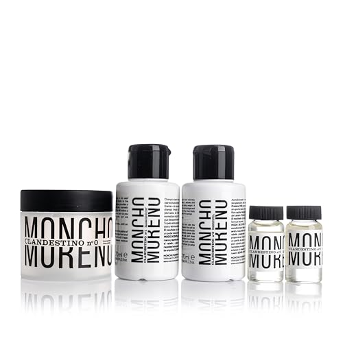 Moncho Moreno | Tratamiento Clandestino Duo: Tratamiento de reparación profunda con apollas hidratantes + mascarilla y champu aporta fuerza y resistencia - reparador de Puntas - previene la rotura