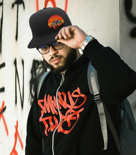 Negi Snapback para hombre con bandera de EE.UU. negra miniatura 6