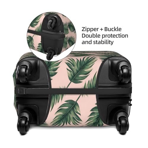 Cute palm tree leaves Print Elastic Washable Baggage Protector Universal Suitcase Cover Travel Luggage Cover4