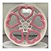 BVBNMB Car Alloy Wheels Wheels 5x100, 5x112, 5x114.3, 5x120 For Car Tires Pink Heart-shaped Rines, Can Be Customized All(5x112,ONE PINK WHEEL_17IN.)