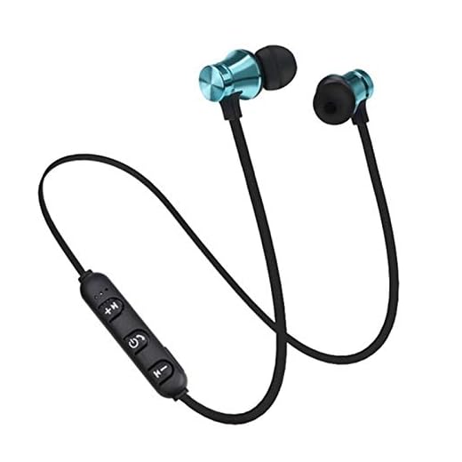 Bärbara hörlurar - Bästa Sports öronproppar - Hörlurar Trådlös Bluetooth - XT11 Hörlurar Trådlöst magnetiskt In-Ear Universal Bluetooths Hörlurar för sport Blue