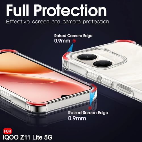 Image of TheGiftKart Crystal Clear Back Cover Case for iQOO Z11 Lite 5G | Shock Proof 360 Degree Protection | Transparent Hard Clear Back Cover Case for iQOO Z11 Lite 5G (PC & TPU, Transparent Bumper)