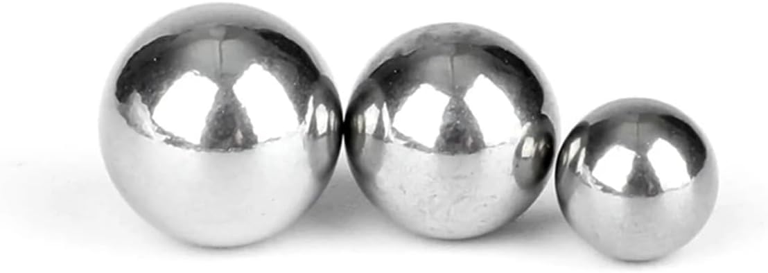Bearing Balls,Steel Ball, Dia 0.4mm-60mm 304 Stainless Steel Bearing Ball Precision Steel Solid Small Marbles Round Smooth Ball(6.0mm (100PCS))