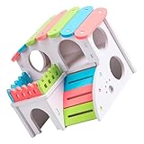 Cabane pour hamster : le nid pour animaux de compagnie peut offrir à votre animal un bon environnement de sommeil tout en offrant suffisamment d'espace pour ses activités, maison pour hamster à faire soi-même
