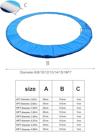 Cubierta universal de resorte de PVC resistente al desgarro para cama elástica 3