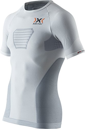 X-Bionic Camiseta para Hombre Running Man Speed EVO OW SH_SL -, Primavera/Verano, Hombre, Color Gris, Negro, tamaño Large