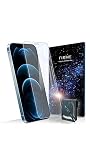 [FIRME] 【99%ブルーライトカット】 iPhone12 Pro 用 ガラスフィルム ブルーライトカット いphone12Pro 保護フィルム 硬度10H 高カット率 強化ガラス 変色しない ガイドセット 液晶 保護 指紋防止 クリア カラーレス,iPhone12Pro