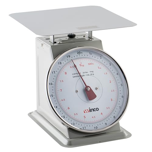 Winco SCAL-820 20-Pound/9.09kg Scale with 8-Inch Dial