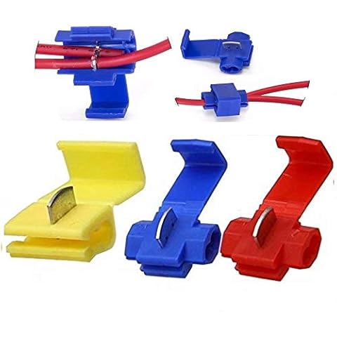 125PCS Solderless Quick Splice Snap Wire Connector,Insulated Crimp Connectors to Connect Electrical Wires 22-10 AWG Cover