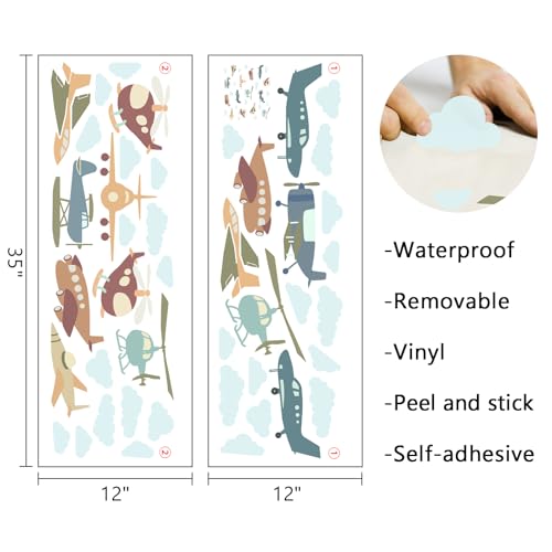 Vinilos Decorativos Boho Airplane 2 Piezas 35x12 in miniatura 2