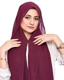 INKY Turbans Instant Chiffon Hijab 3-in-1 with Built-in Magnets and Attached Match Undercap, Women Hijabs Set.