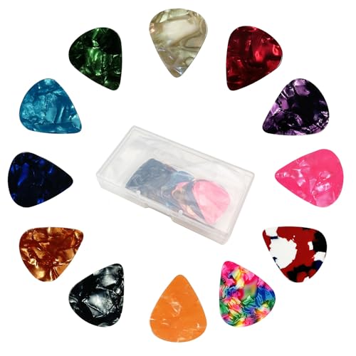 SEVENHEAD - Púas para guitarra acústica, guitarra eléctrica, bajo, accesorios de guitarra, sensación...