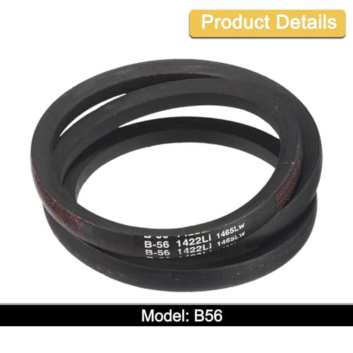 Image of uxcell 3pcs B56 Classic Wrapped V-Belt, 59 inch Outer Circ B Profile V-Belt