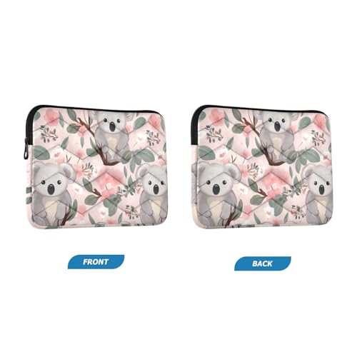 Funda para portátil 13-14 pulgadas con diseño Koala floral rosa miniatura 2