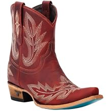 Lane Womens WomenS Lexington Western Booties Snip Toe Red 9 M US