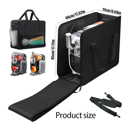 Bolsa de almacenamiento para máquina de conos de nieve compacta portátil con bolsillos de viaje 4
