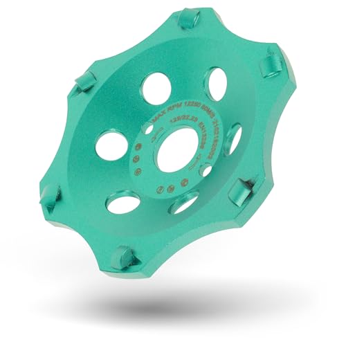 PRODIAMANT Profi PKD Diamant-Schleiftopf 125 mm x 22,2 mm 6 Segmente Diamantschleiftopf PDX829.793 für Winkelschleifer