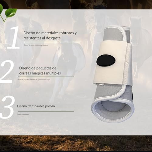 Botas antimoscas para caballos y vendas protectoras de patas 8