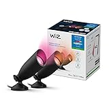 WiZ Faretto Smart Ground Wi-Fi,per Esterni,Starter Kit,Luce Bianca o Colorata,Dimmerabile,LED Integrato,10W,Tecnologia SpaceSense,Controllo Vocale (Alexa,Apple HomeKit,Google Home),929003258301