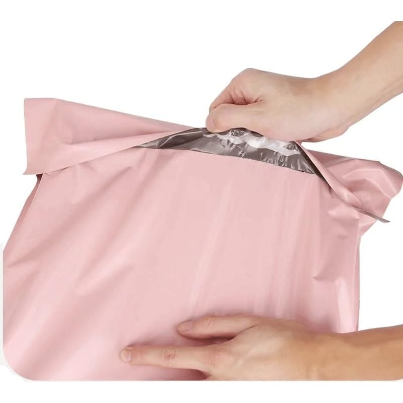 Sacs d'expédition de courrier en Poly Rose, enveloppes étanches, Sacs Transport Postal Auto-scellants, Sac Express 50 pièces