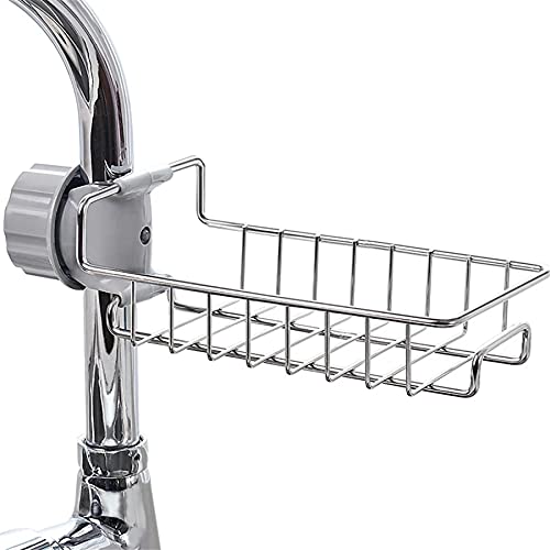 Organizador De Fregadero Colgante - Cesta De Acero Inoxidable Para Esponjas Y Utensilios De Cocina O Baño