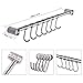 eForwish 304 Stainless Steel Kitchen Utensil Racks with 7 Sliding Hooks Hangers Wall Mounted 15