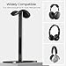 MaGrnce Headphone Stand for Airpods Max with Sleep Mode Aluminum Headphone Holder with Anti-Slip Base & Protective Leather Pad for Home/Game Room/Shop Headphone Storage/Display (Dark Grey)