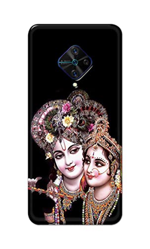 Image of PRINTFIDAA� Printed Hard Back Cover Case for Vivo S1 Pro Back Cover (Radha Krishna) -2808