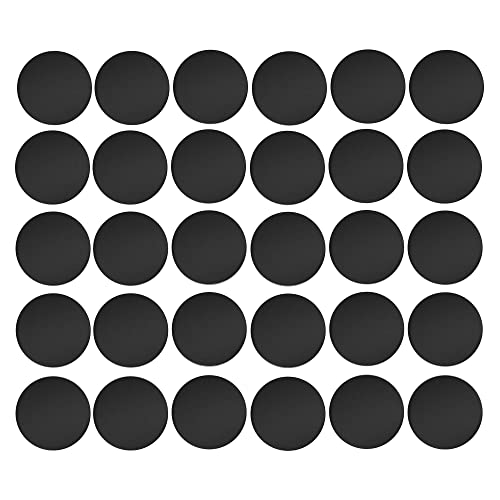 30x Cache vis adhésif autocollant diamètre 20mm bouchon trou meuble table chaise maison, noir