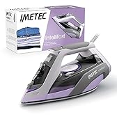 Imetec Intellifast - Ferro da Stiro a Vapore - Tecnologia Intelli System - Impostazione automatica della temperatura - Piastra Ceramic Diamond - Protezione anticalcare, 2400 W - Colpo Vapore 200 g