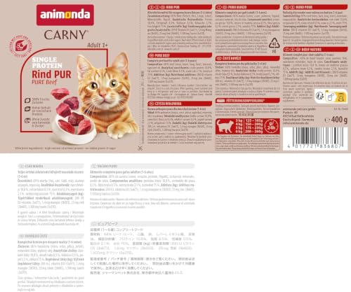 animonda Carny Katzen Nassfutter Single Protein Mix Pur (6 x 400g)
