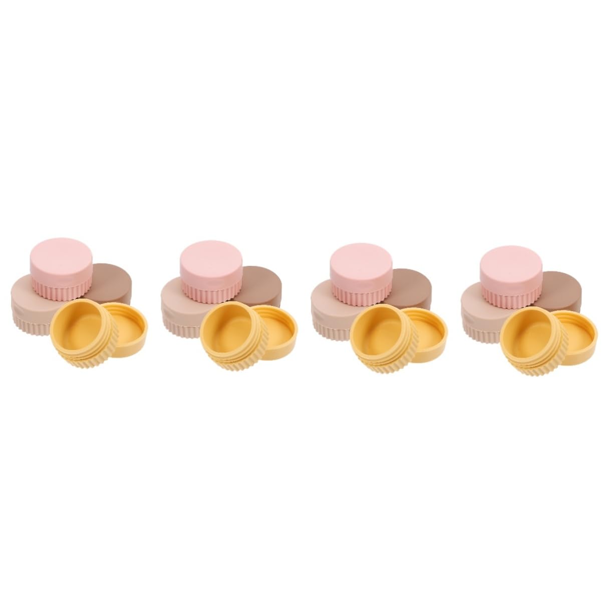 16 Stk Verpackungsbox schmuck kleiner Behälter Reisefläschchen Silikonbehälter Kosmetik-Aufbewahrungsbox Silikon-Reiseflaschen für Toilettenartikel Reisebehälter Kieselgel FRCOLOR
