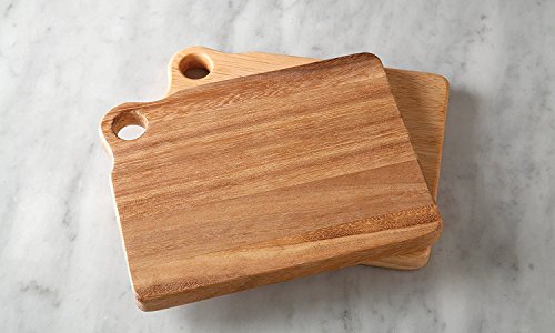 Set 2 tablas rectangular Acacia 19.7x15.2x1.9 cm miniatura 2
