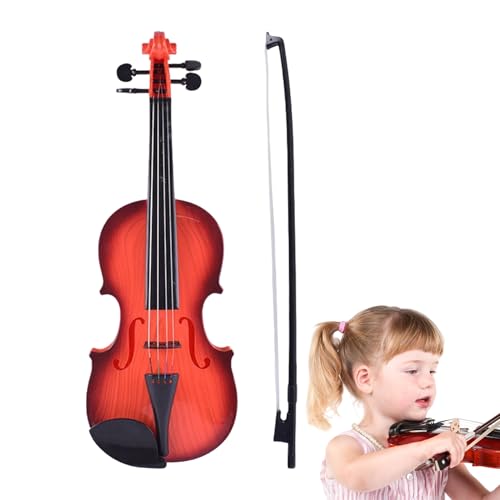 Violín infantil de 40 cm, instrumento de juguete para principiantes, violín musical, educación y diseño duradero, diversión ligera para niñas y niñas